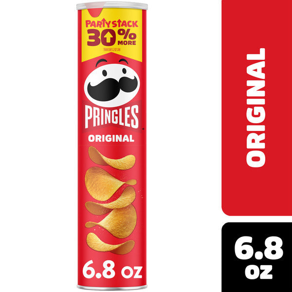 Pringles Original Potato Crisps Chips, Lunch Snacks, Party Stack, 6.8 oz