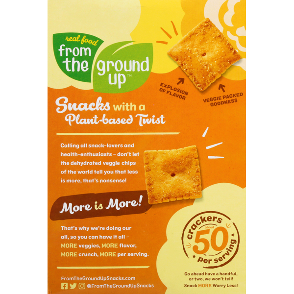 From the Ground Up Cauliflower Crackers, Cheddar Flavor