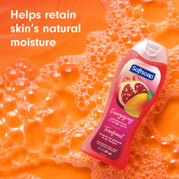 Softsoap Moisturizing Body Wash Gel, Pomegranate & Mango Spritz