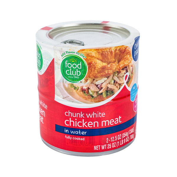 Food Club White Chunk Chicken Breast With Rib Meat In Water