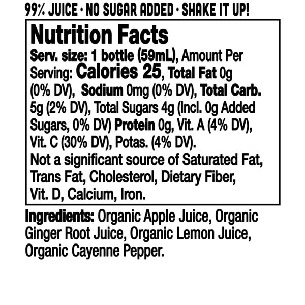 Vive Organic Pure Boost Ginger Shot