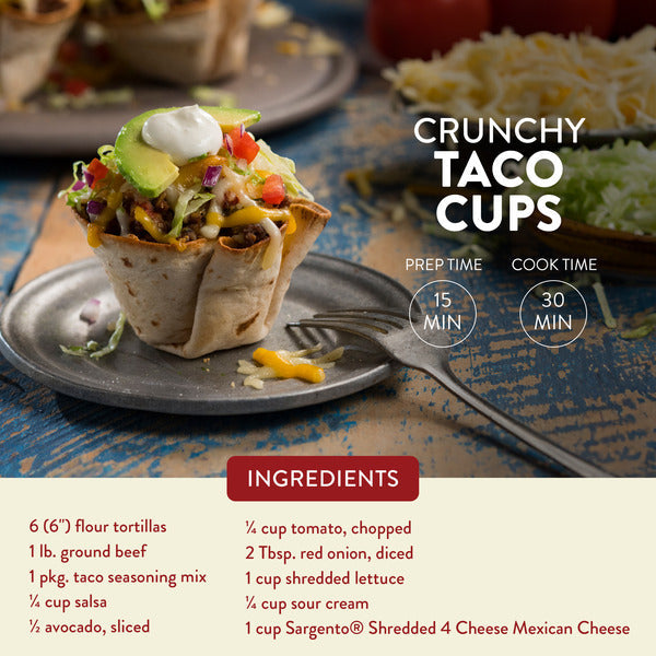 Sargento Shredded Four Cheese Mexican Natural Cheese, Traditional Cut