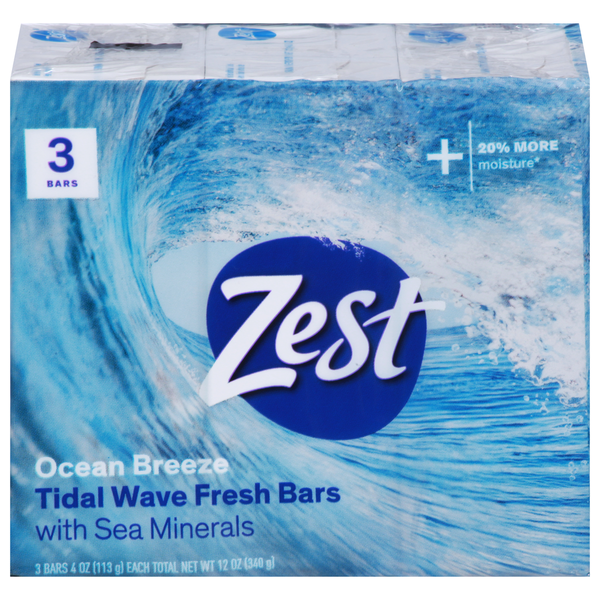 Zest Fresh Bars, Ocean Breeze, Tidal Wave
