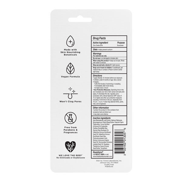 Blue Lizard Australian Sunscreen Sensitive SPF 50 Mineral Sunscreen Stick