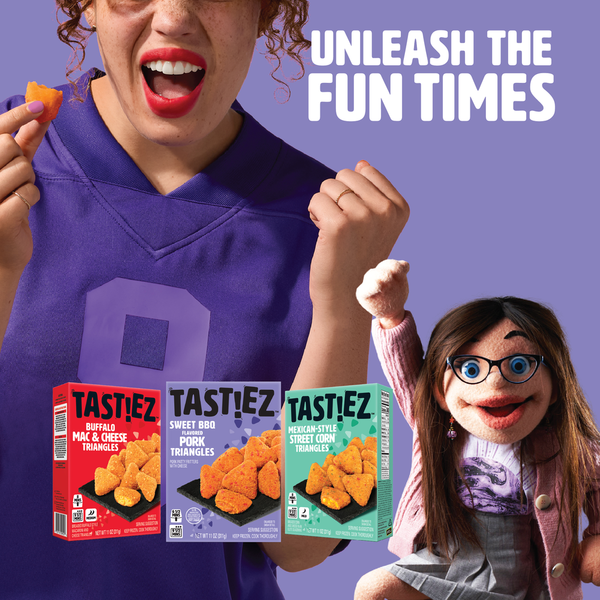 Tastiez Breaded Sweet BBQ Flavored Pork Triangles Frozen Appetizers