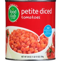 Food Club Tomatoes, Petite, Diced️
