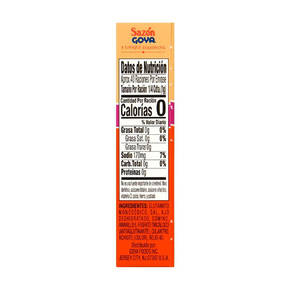 Goya Sazón Seasoning, with Coriander & Annatto