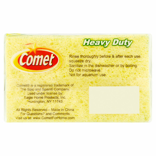 Comet Heavy Duty Cellulose Scrub Sponges