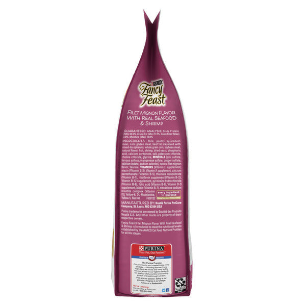 Purina Fancy Feast Filet Mignon Flavor with Real Seafood and Shrimp
