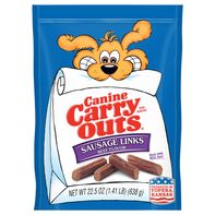 Canine Carry Outs Dog Snacks, Beef Flavor, Sausage...
️