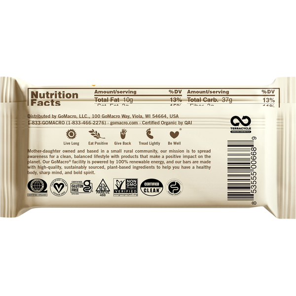 GoMacro Coconut + Almond Butter + Chocolate Chips MacroBar