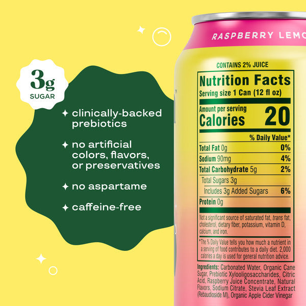 Bloom Pop Bloom Pop, Carbonated, Raspberry Lemonade