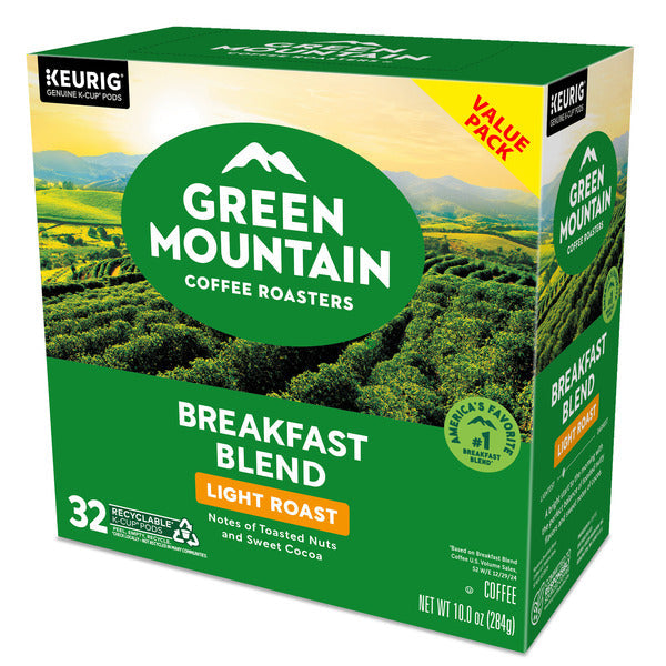 Green Mountain Coffee Roasters Breakfast Blend K-Cup Pods