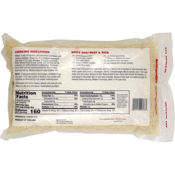 Dynasty Jasmine Rice, Milagrosa