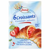 Dora 3 Puff Pastry With Strawberry Jam Filling Cro...
️