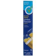 Simply Done Double Zipper Jumbo Freezer Bags️