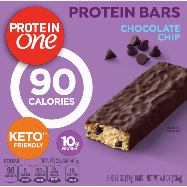 Protein One 90 Calorie Chocolate Chip Keto Friendly Protein Bars