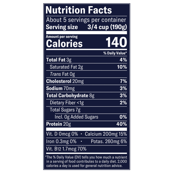 Chobani Lowfat Plain Greek Yogurt