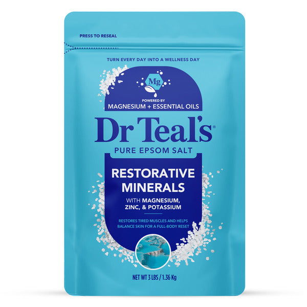Dr Teal’s Restorative Minerals Epsom Salt with Magnesium, Potassium & Zinc