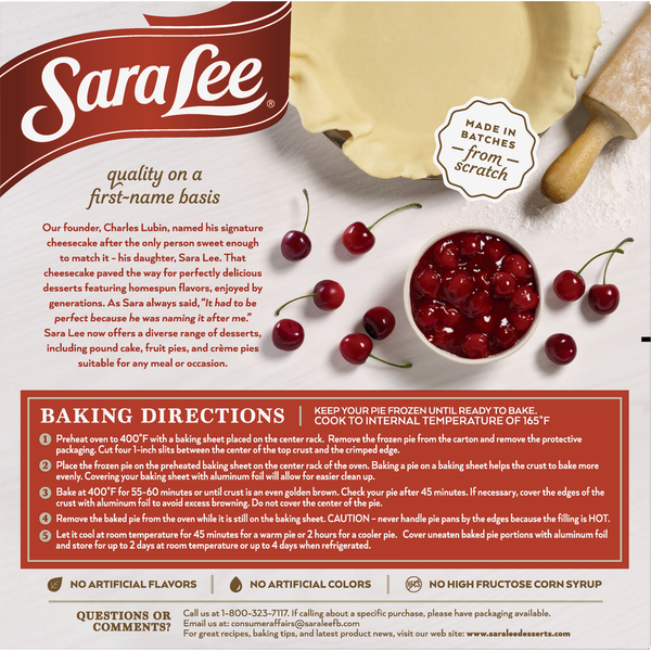Sara Lee Cherry Pie