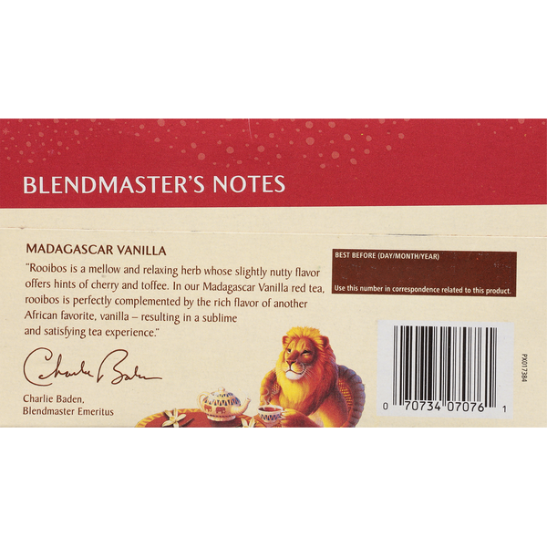 Celestial Seasonings Herbal Tea, Caffeine Free, Madagascar Vanilla, Tea Bags