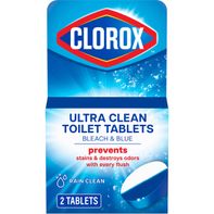 Clorox Ultra Clean Toilet Tablets Bleach & Blue, R...
️