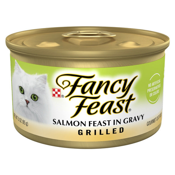 Purina Fancy Feast Grilled Salmon Feast in Gravy Cat Food