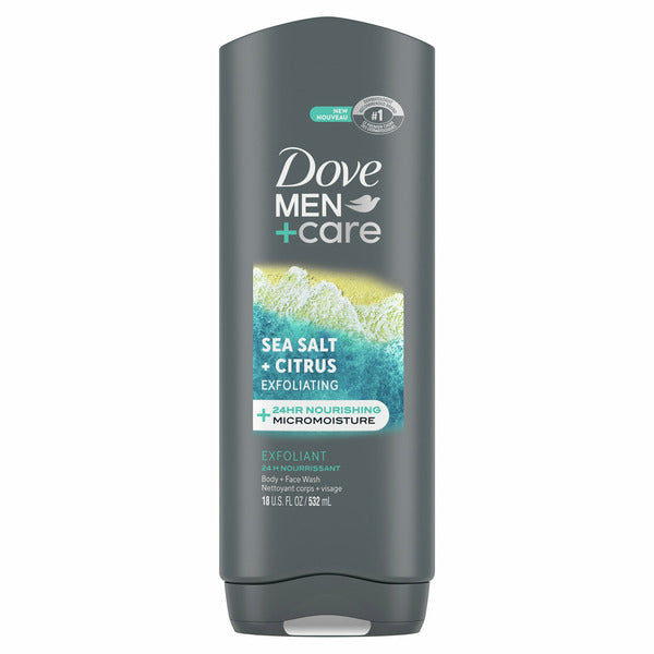 Dove Sea Salt + Citrus Exfoliating Body + Face Wash