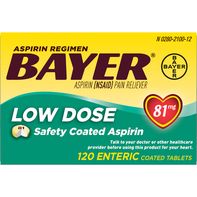 Bayer Aspirin, Low Dose, 81 mg, Coated Tablets️