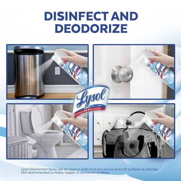 Lysol Disinfectant, Sanitizing and Antibacterial Spray, Crisp Linen