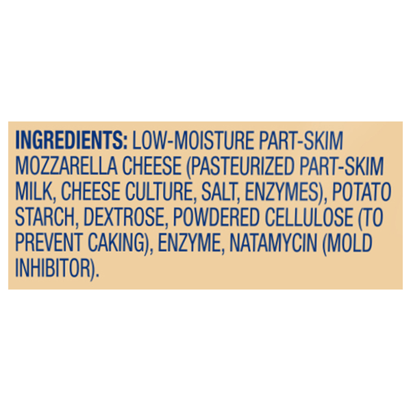 Westfield Farms Cheese, Part-Skim, Low-Moisture, Mozzarella