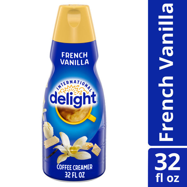 International Delight Coffee Creamer, French Vanilla, Refrigerated Flavored Creamer, 32 FL OZ Bottle