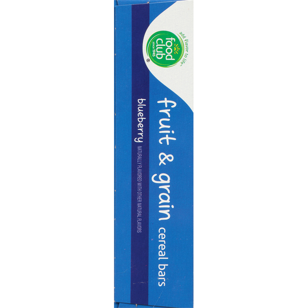 Food Club Cereal Bars, Fruit & Grain, Blueberry