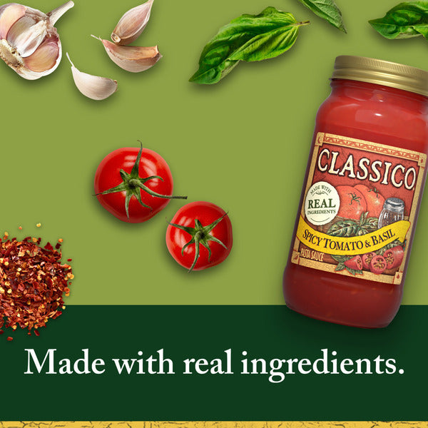 Classico Spicy Tomato & Basil Spaghetti Pasta Sauce
