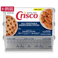 Crisco All-Vegetable Shortening Sticks, Gluten-Fre...
️