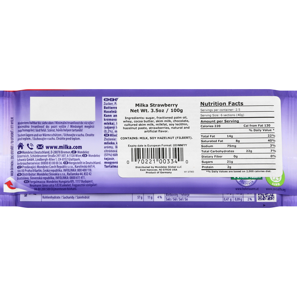 Milka Chocolate, Strawberry