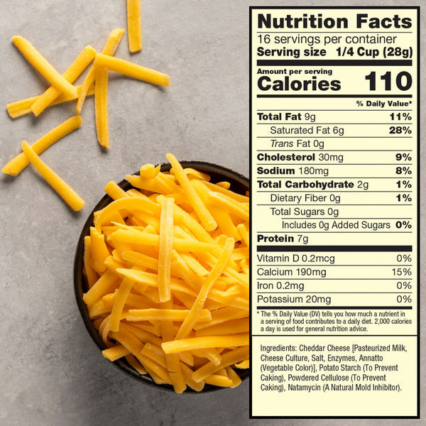Sargento Shredded Mild Natural Cheddar Cheese, Fine Cut