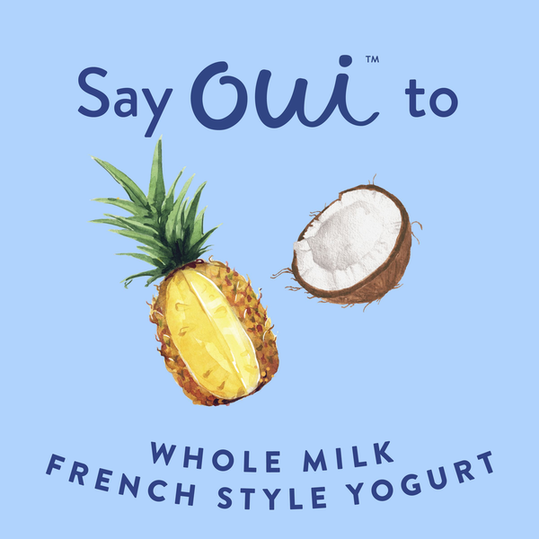 Yoplait Oui Pina Colada Whole Milk French Style Yogurt
