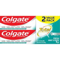 Colgate Toothpaste, Fresh Mint Stripe, Gel, 2 Valu...
️