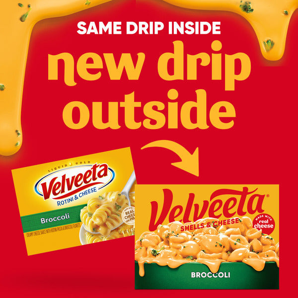 VELVEETA Shells & Cheese Mac & Cheese with Broccoli Florets Meal