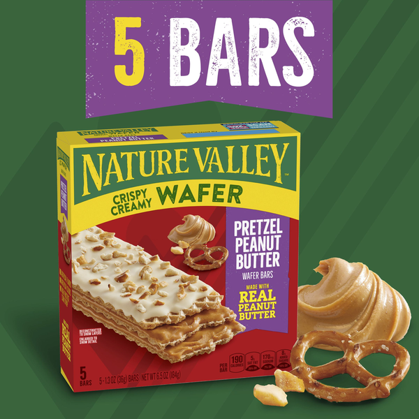 Nature Valley Pretzel Peanut Butter Crispy Creamy Wafer Bars