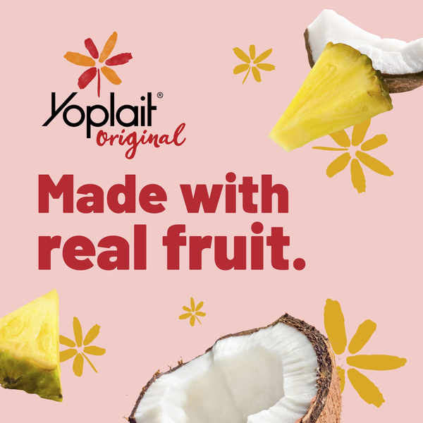 Yoplait Original Low Fat Pina Colada Yogurt Cup