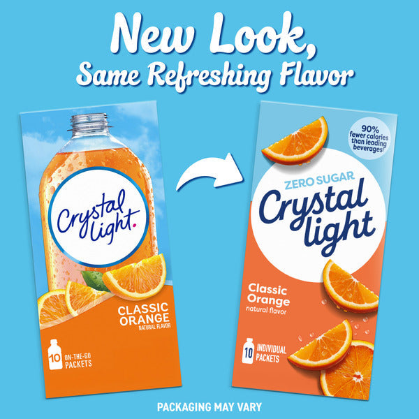 Crystal Light Classic Orange Powdered Drink Mix