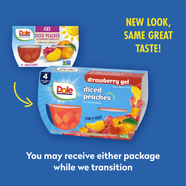 Dole Peaches in Strawberry Gel