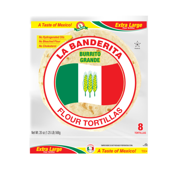 La Banderita Flour Tortilla, Extra Large
