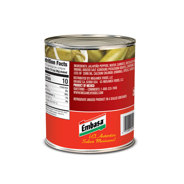 EMBASA Whole Jalapenos Escabeche , 26 OZ