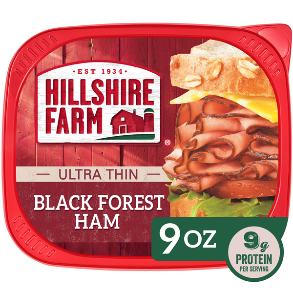 Hillshire Farm Ultra Thin Sliced Black Forest Ham Sandwich Meat, 9 oz