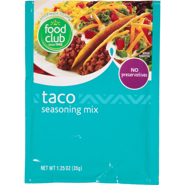 Food Club Seasoning Mix, Taco