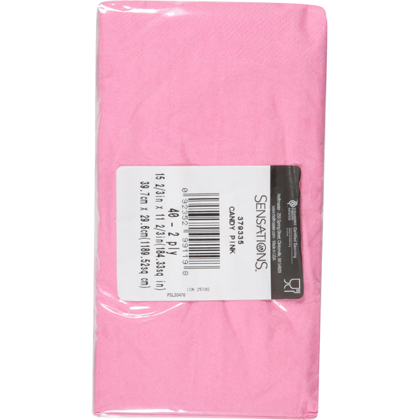 Sensations Candy Pink 2-Ply Napkin