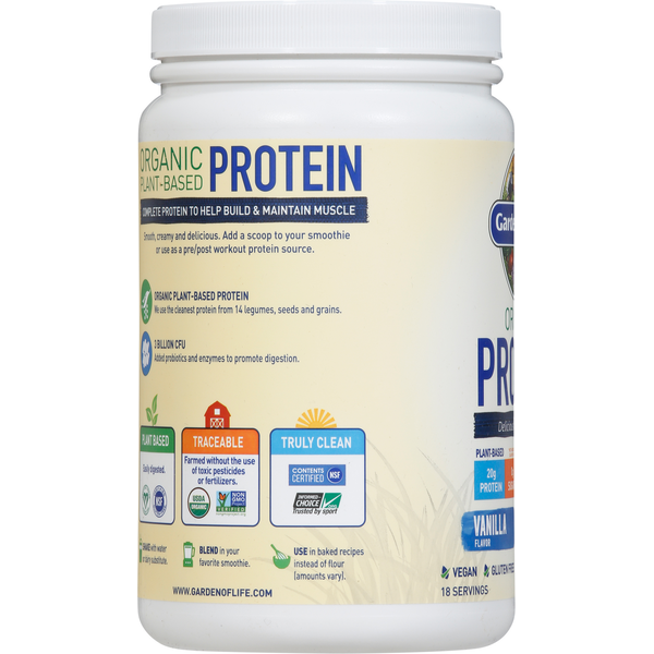 Garden of Life Protein Shake, Organic, Vanilla